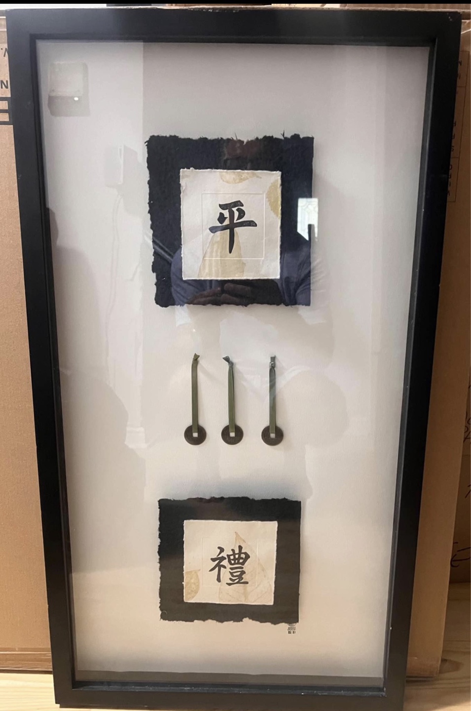 West Coast Designed Wall Art with Asian Calligraphy