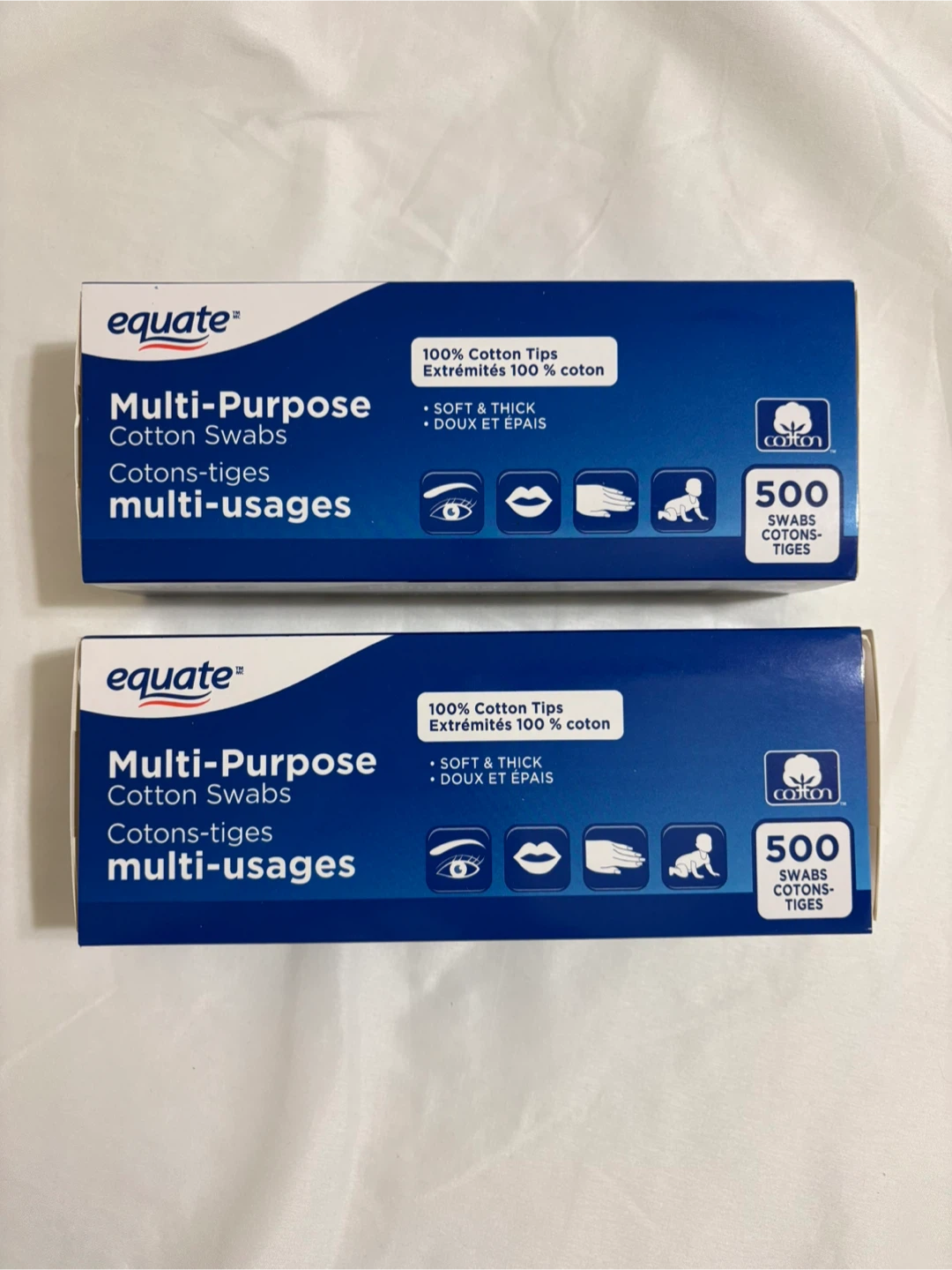 Brand New Equate Multi-Purpose Cotton Swabs - 1000 count