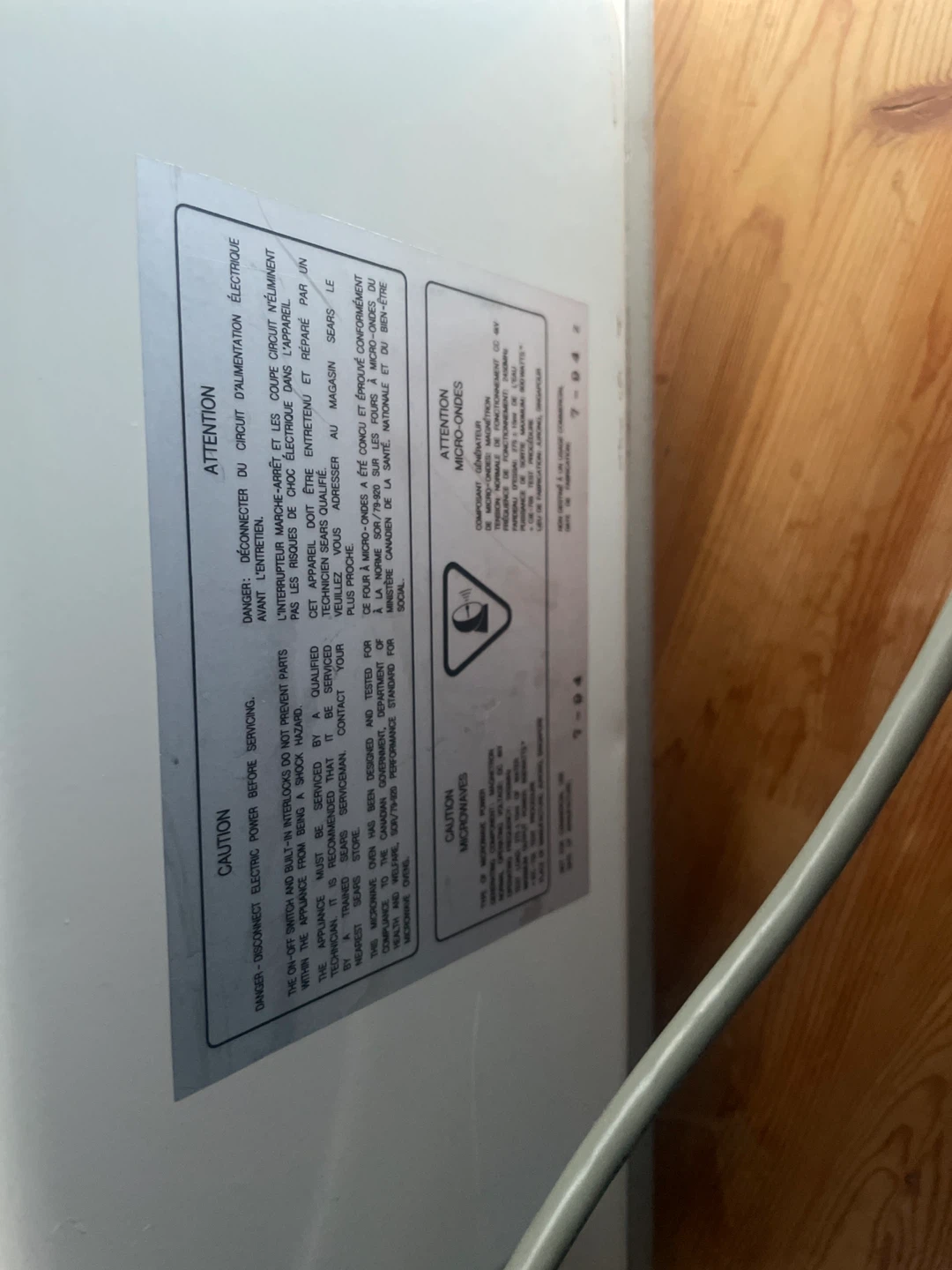 Kenmore Microwave Oven - photo 4