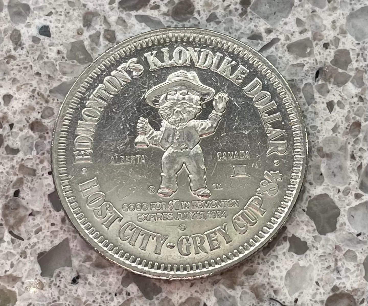 Edmonton Klondike Days Souvenir Dollar - 1976 & 1984 - photo 2