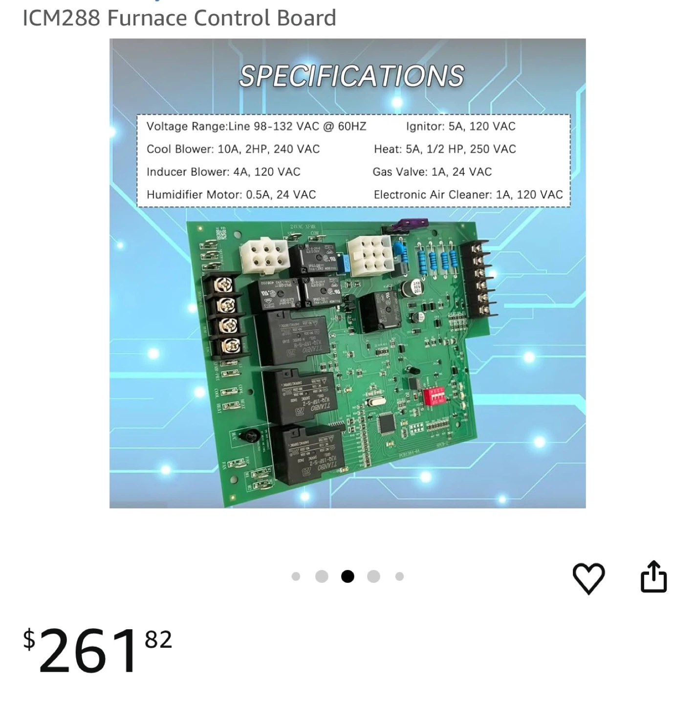 ICM288 Furnace Control Board - photo 5