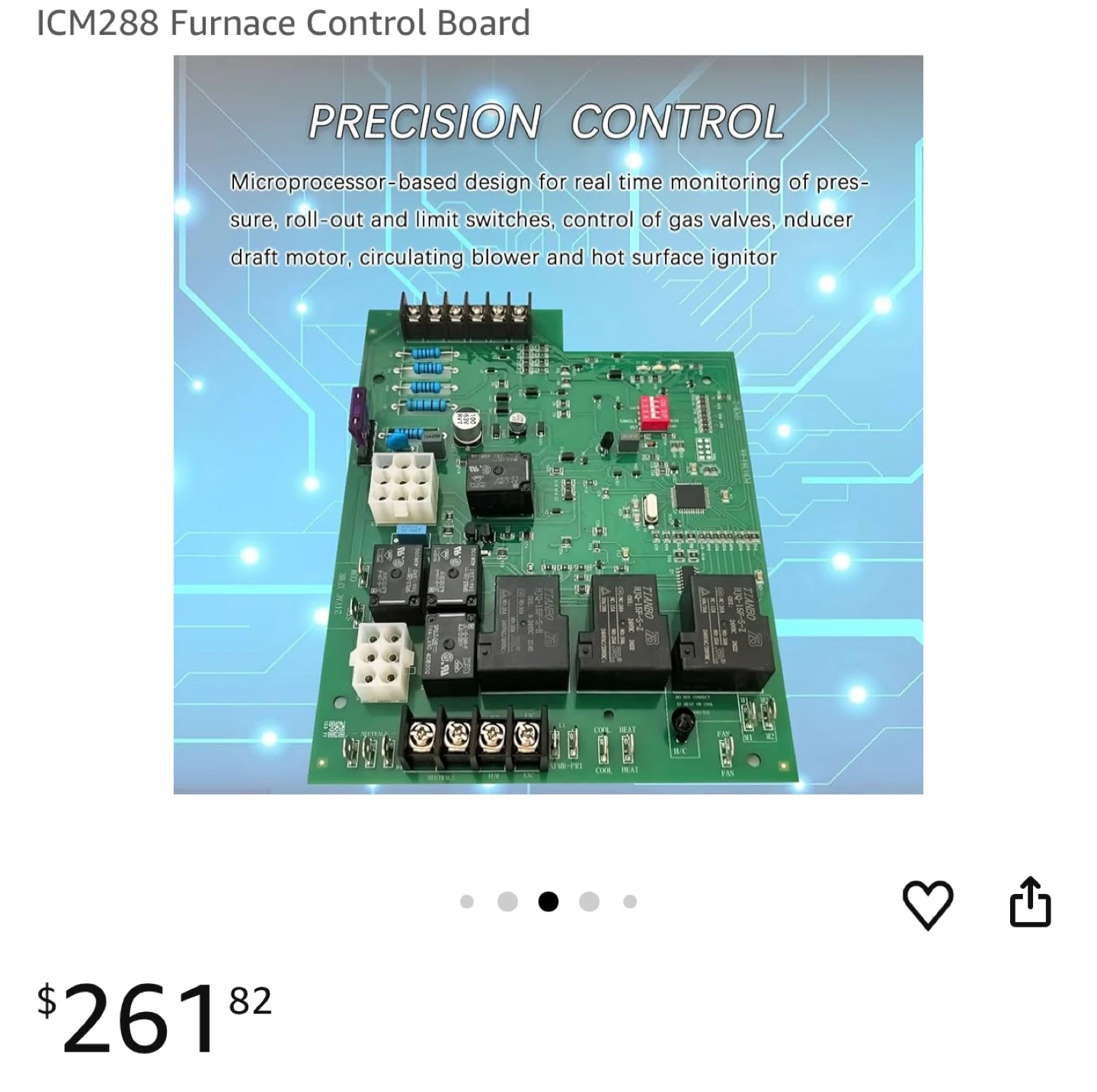 ICM288 Furnace Control Board