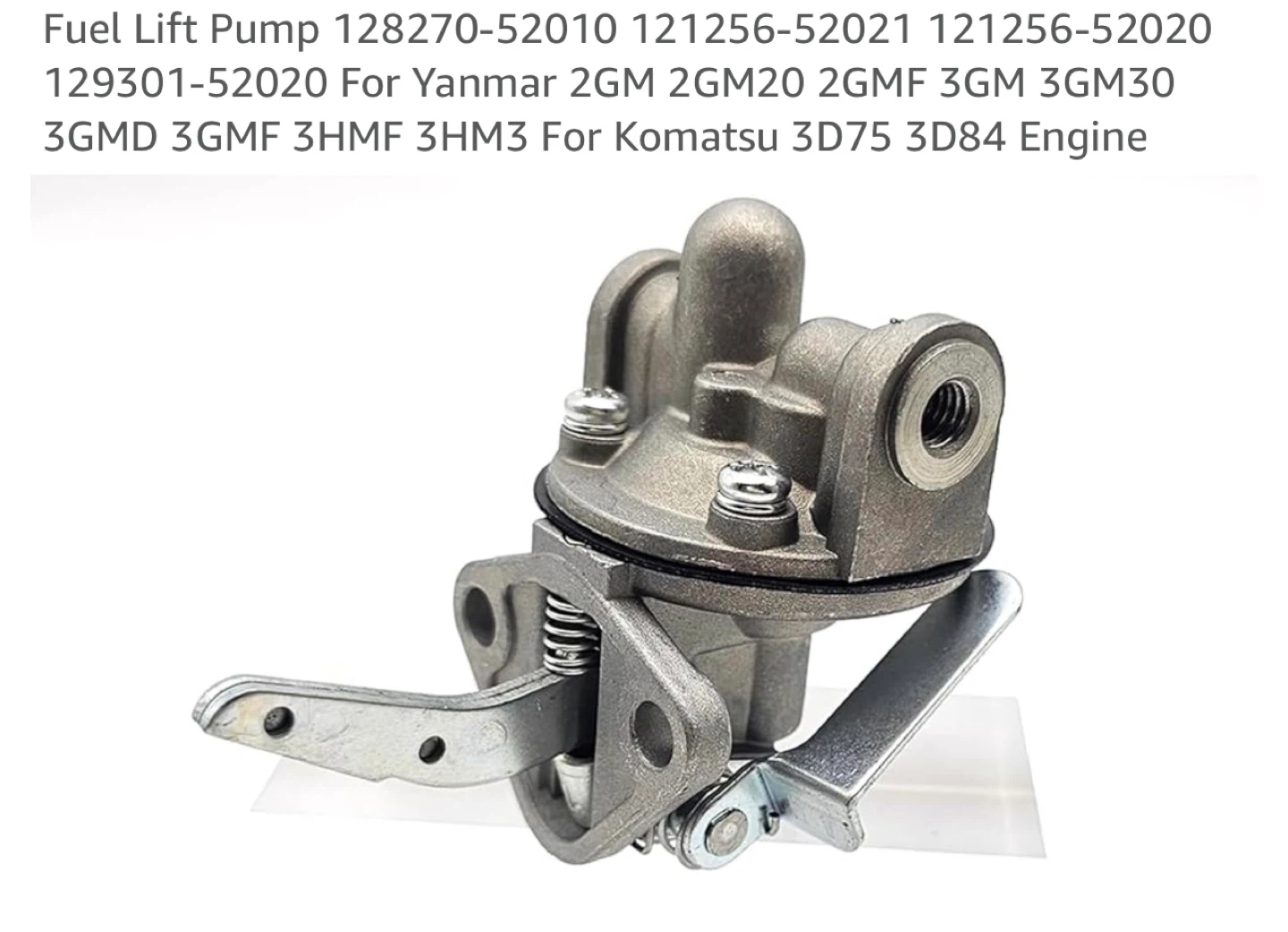 Fuel Lift Pump for Yanmar & Komatsu Engines - photo 2