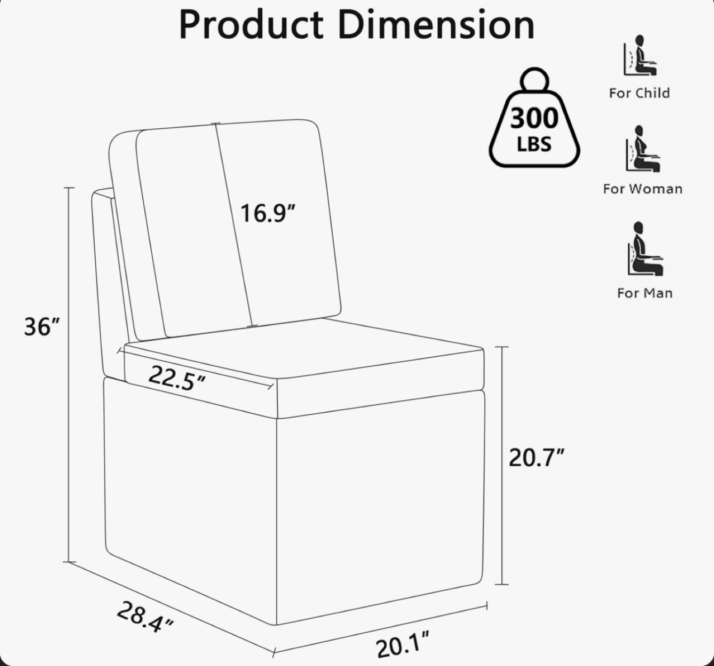 Upholstered Vanity Stool Make-up Chair - photo 4
