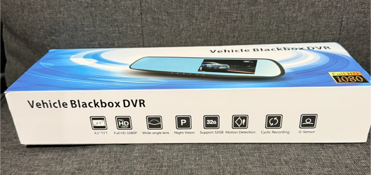 Vehicle Blackbox DVR Rearview Mirror Dual Channel HD 1080P - photo 2