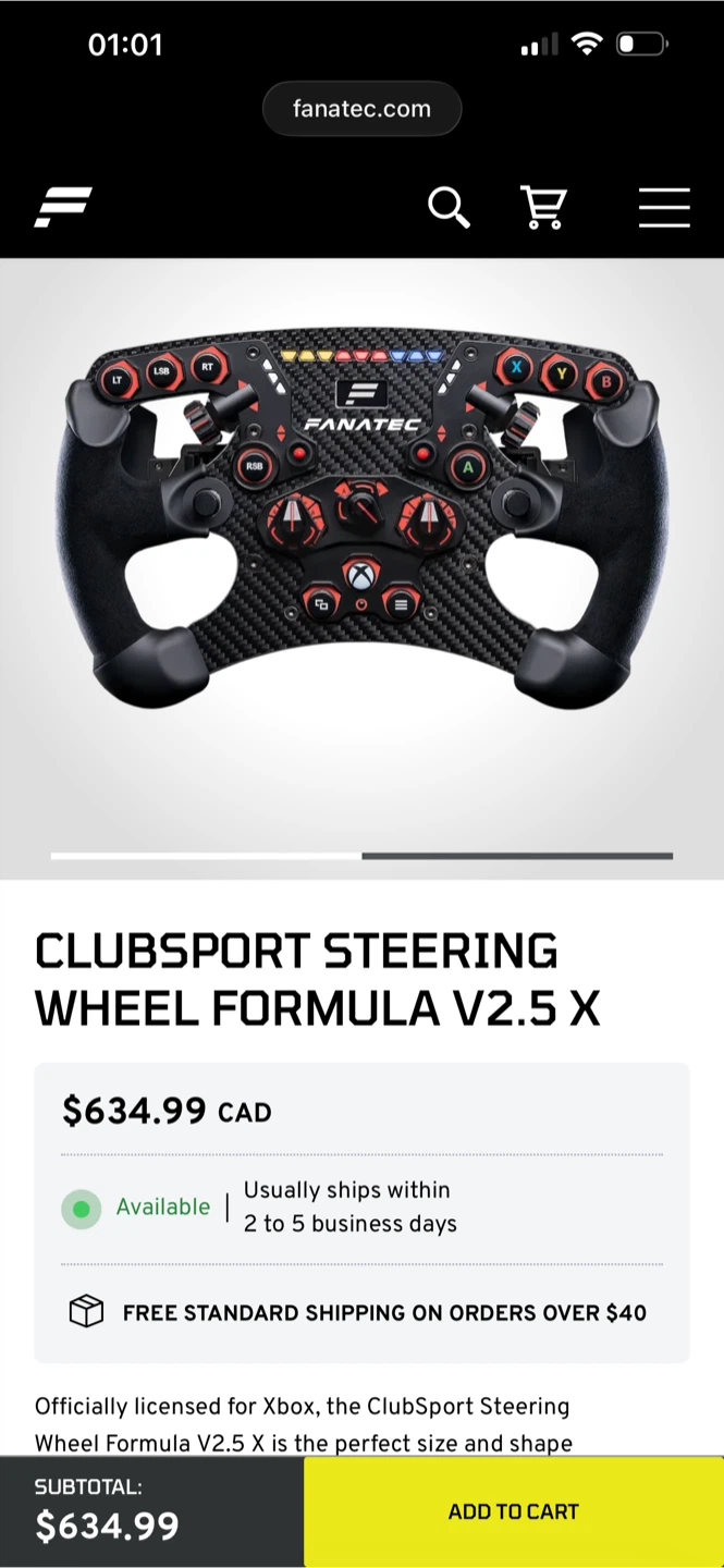 Fanatec ClubSport Steering Wheel Formula V2.5 X - photo 3