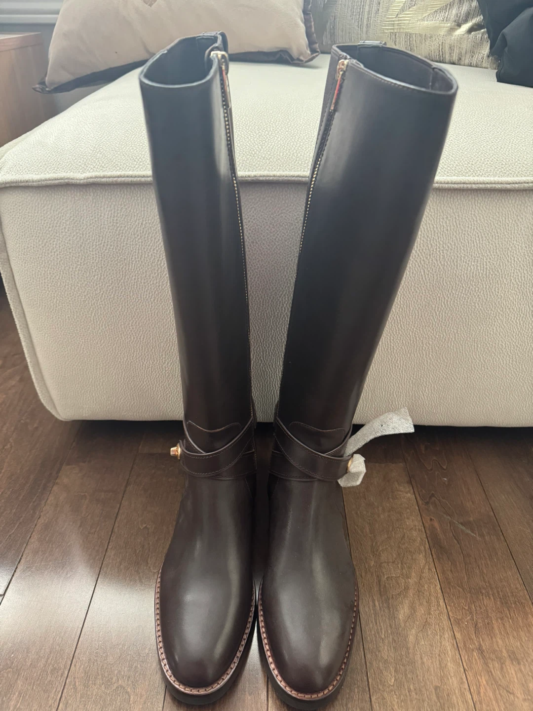 Coach Brown Leather Tall Boots