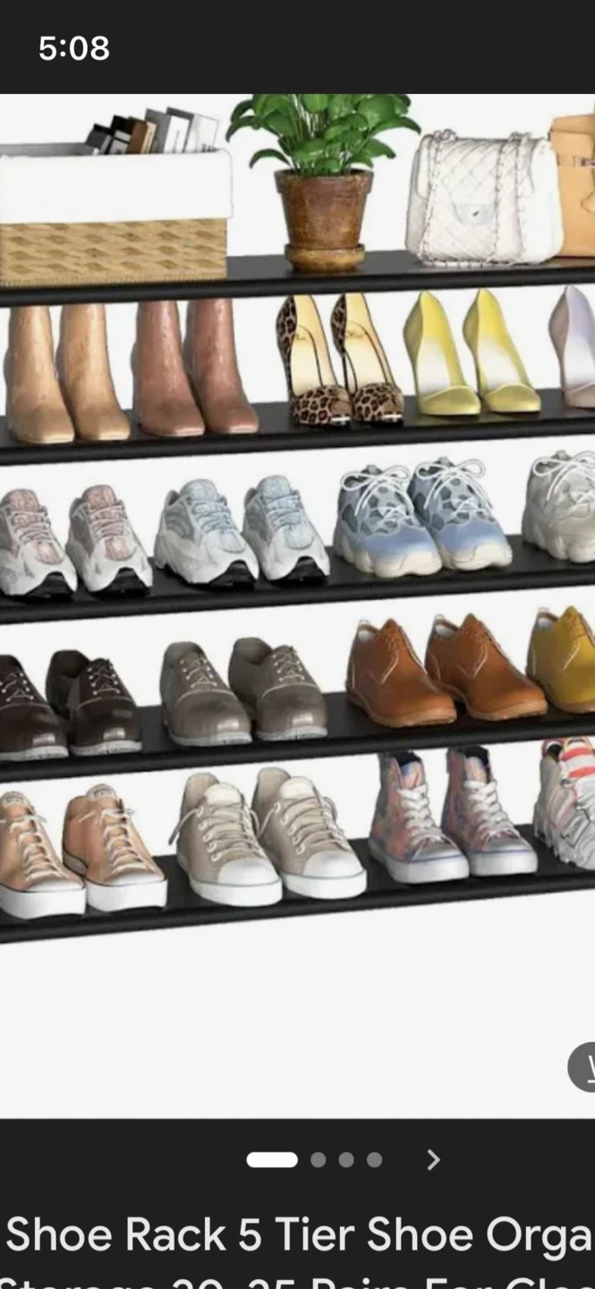 5 Tier Shoe Rack Organizer