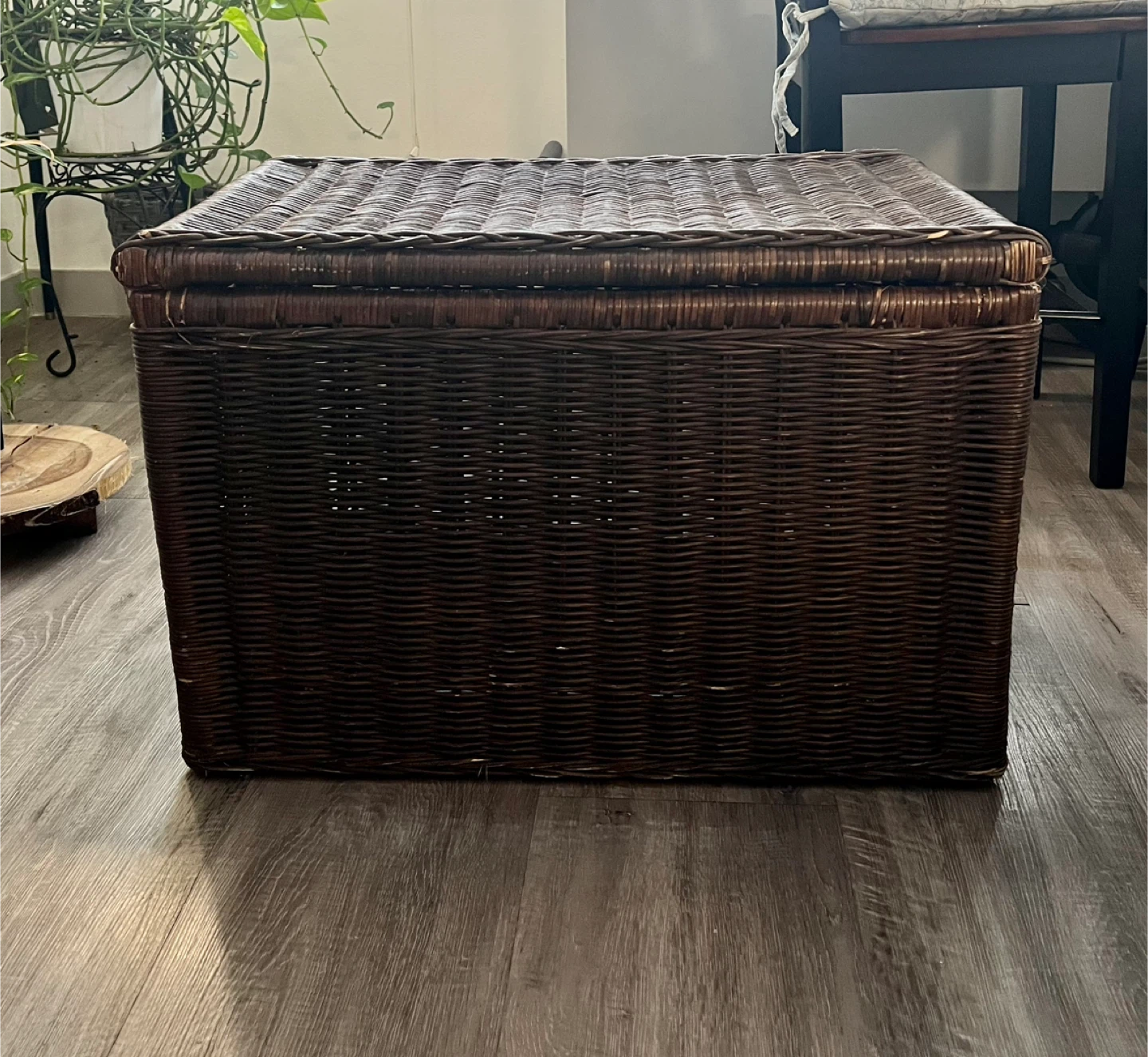 Woven Storage Trunk with Lid
