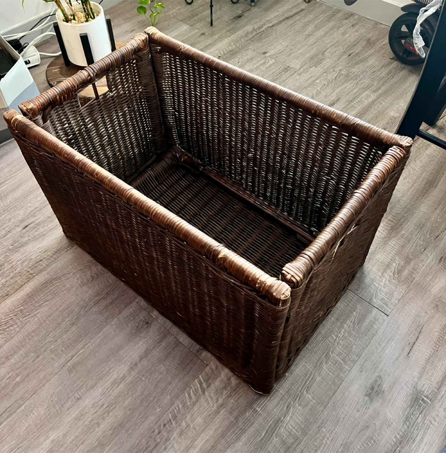 Woven Storage Trunk with Lid - photo 3