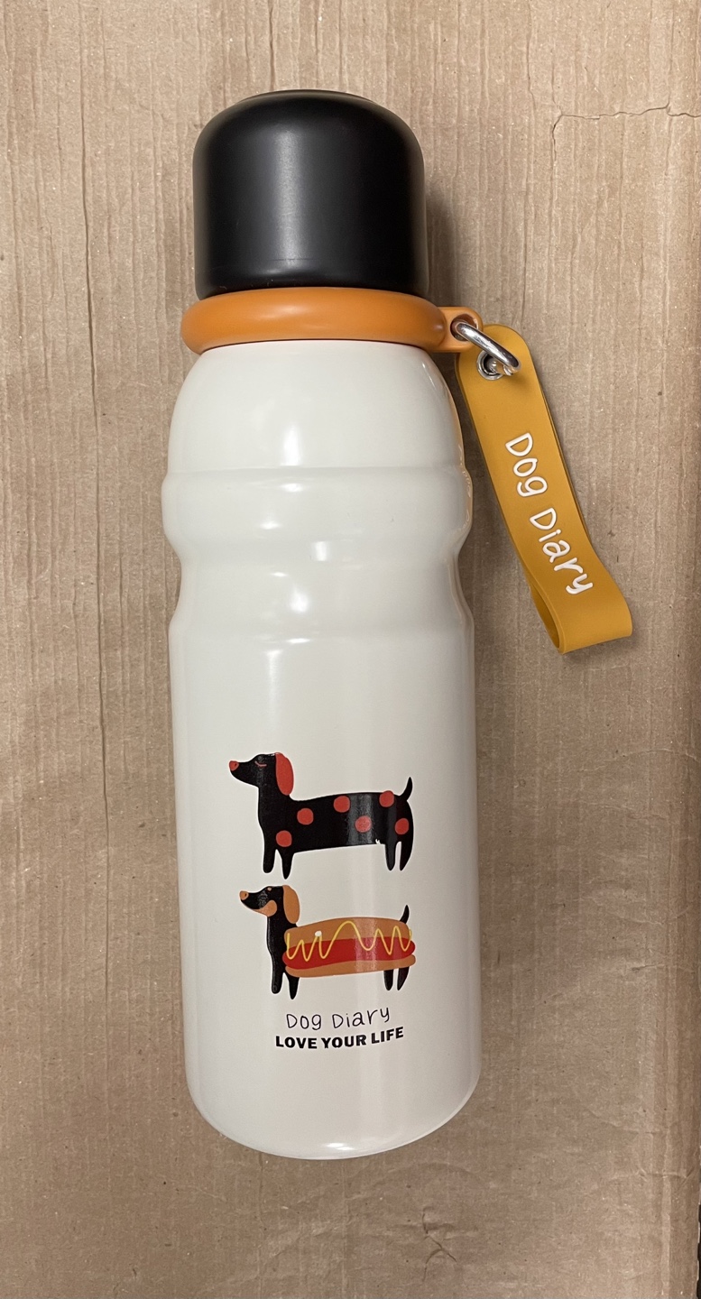 Dog Diary White Water Bottle