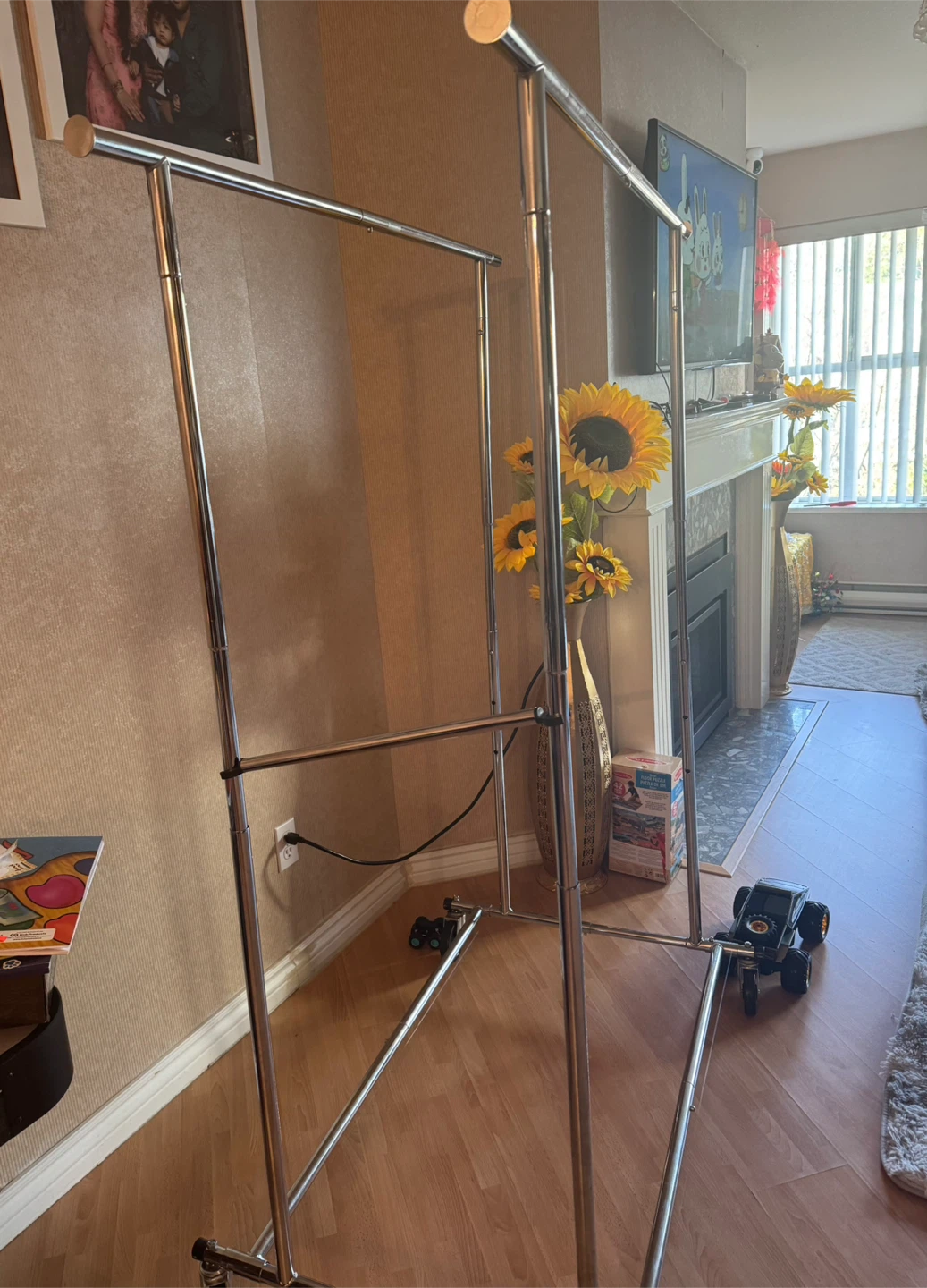 Double Rod Rolling Garment Rack - photo 3