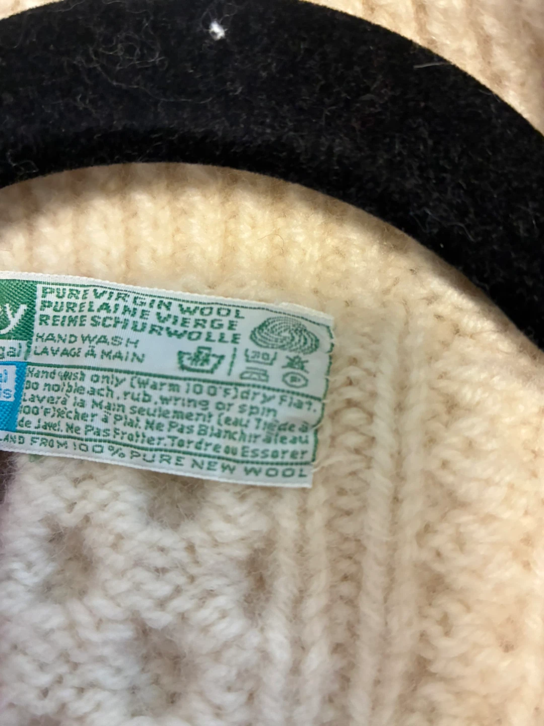 John Molloy Cream Cable Knit Cardigan Sweater - photo 4