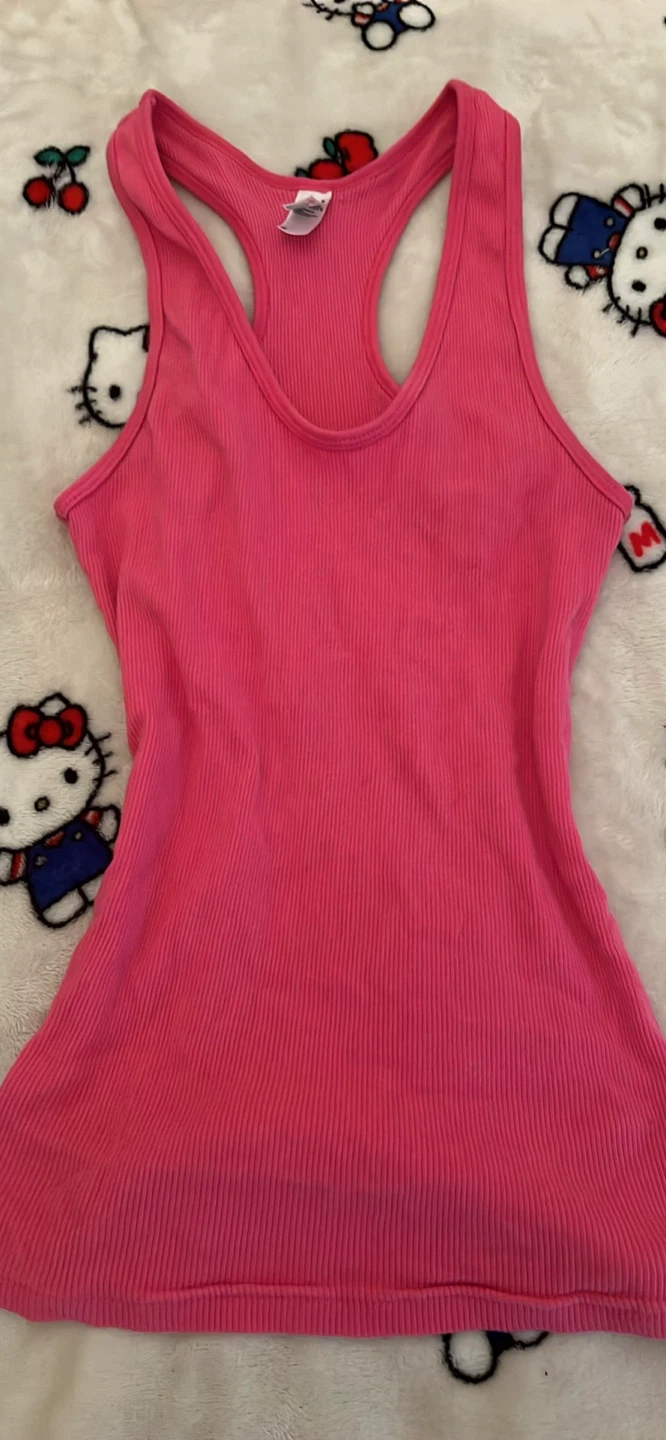y2k pink tank top