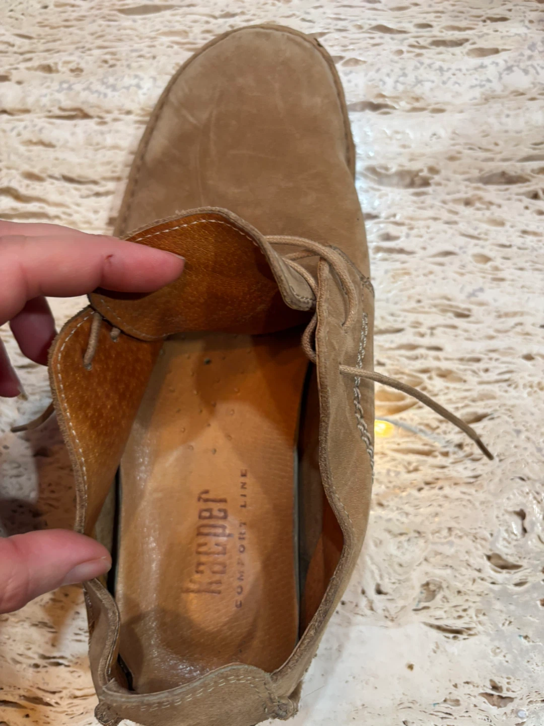 Kasper Comfort Line Tan Suede Lace-Up Shoes - photo 3