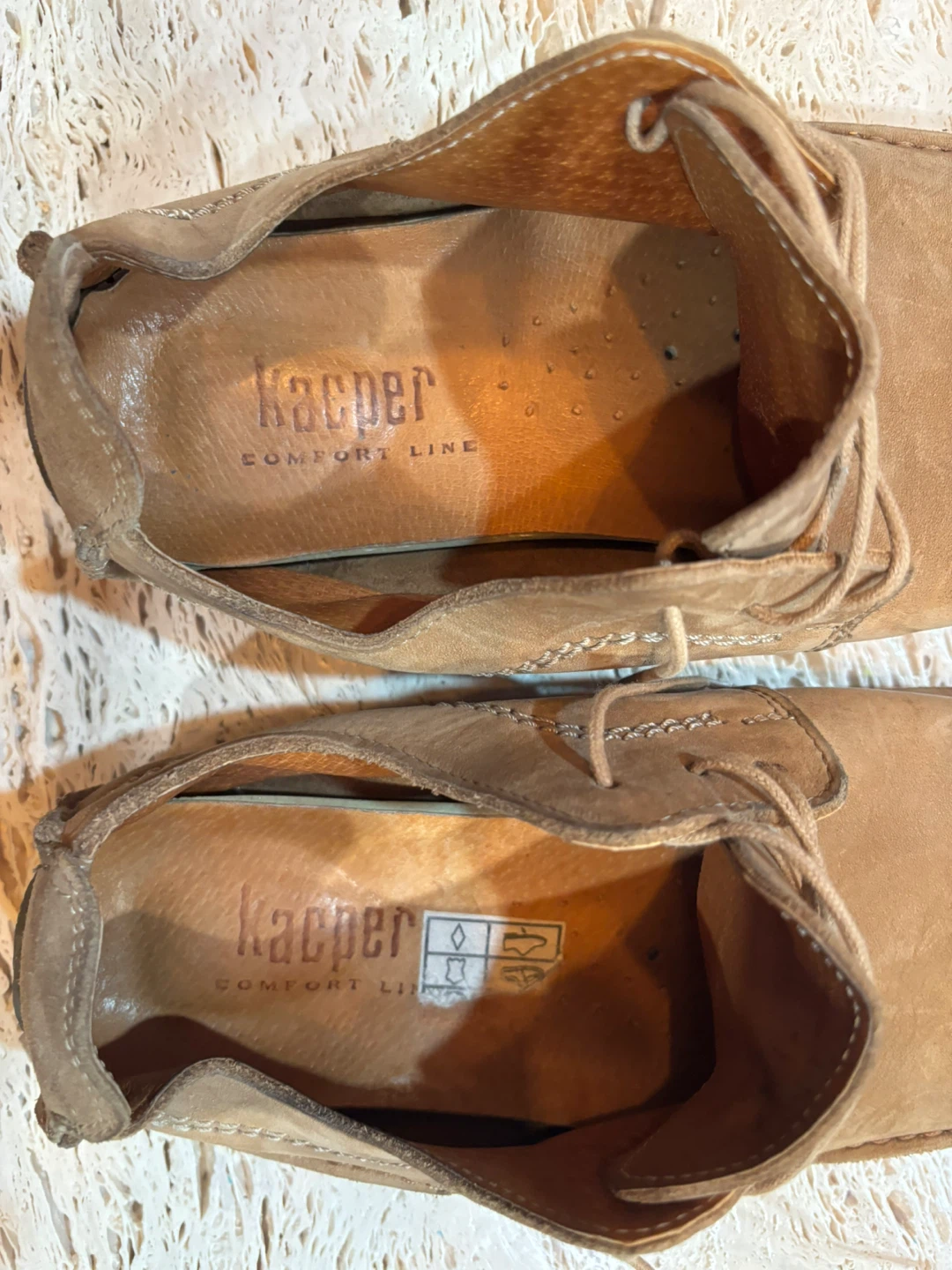 Kasper Comfort Line Tan Suede Lace-Up Shoes - photo 2