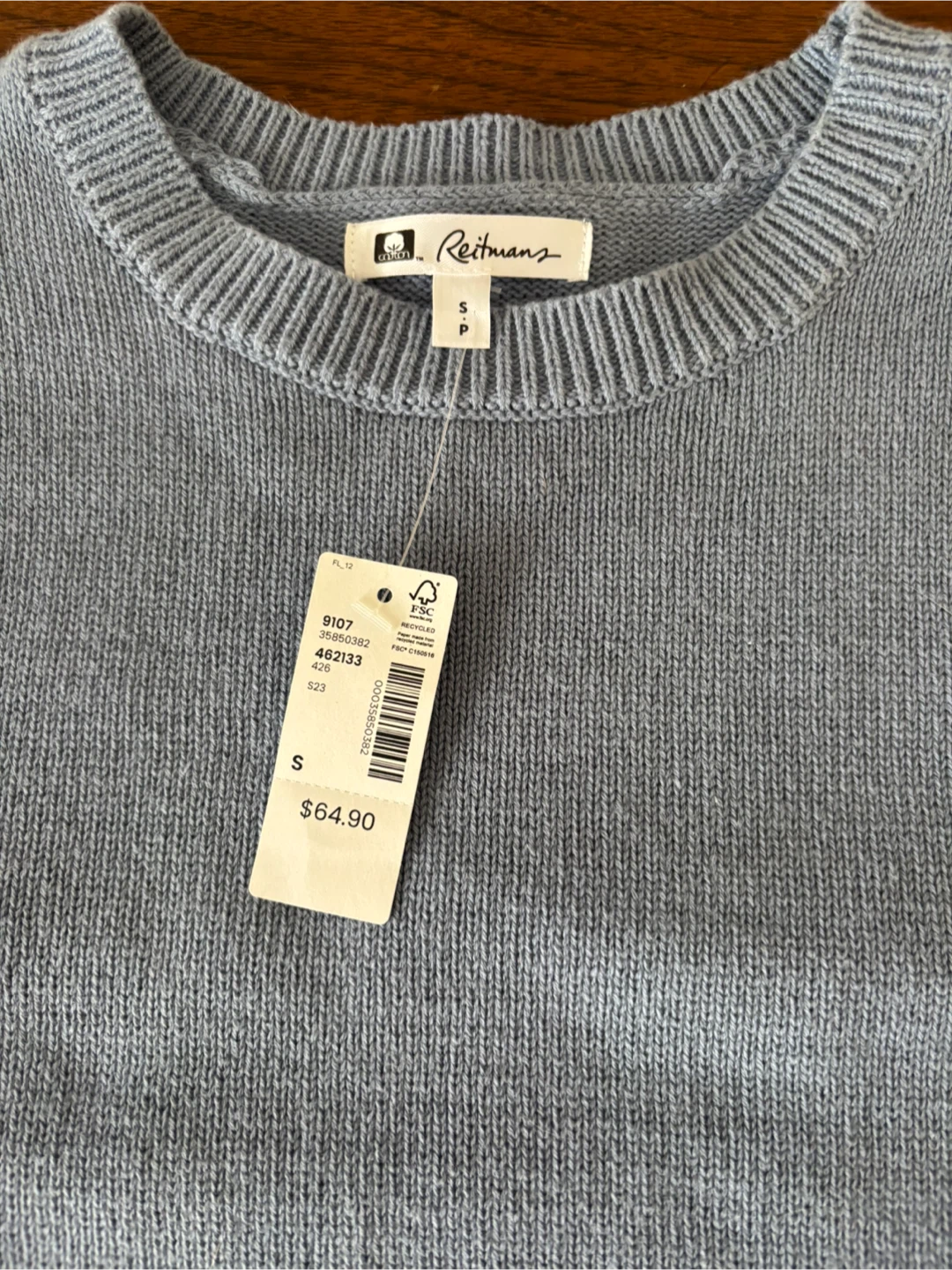 Reitmans Blue 100% Cotton Sweater - photo 3