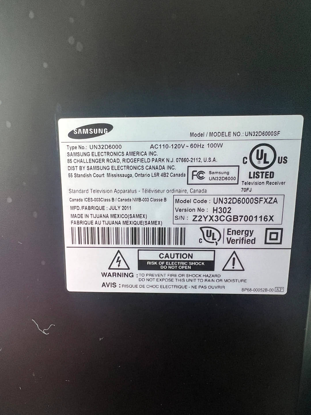 Samsung UN32D6000SF 32-inch Smart LED TV with remote control - photo 5