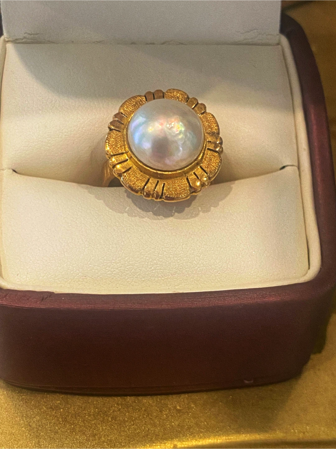 ✨Estate Vintage Pearl 14k Gold Ring
