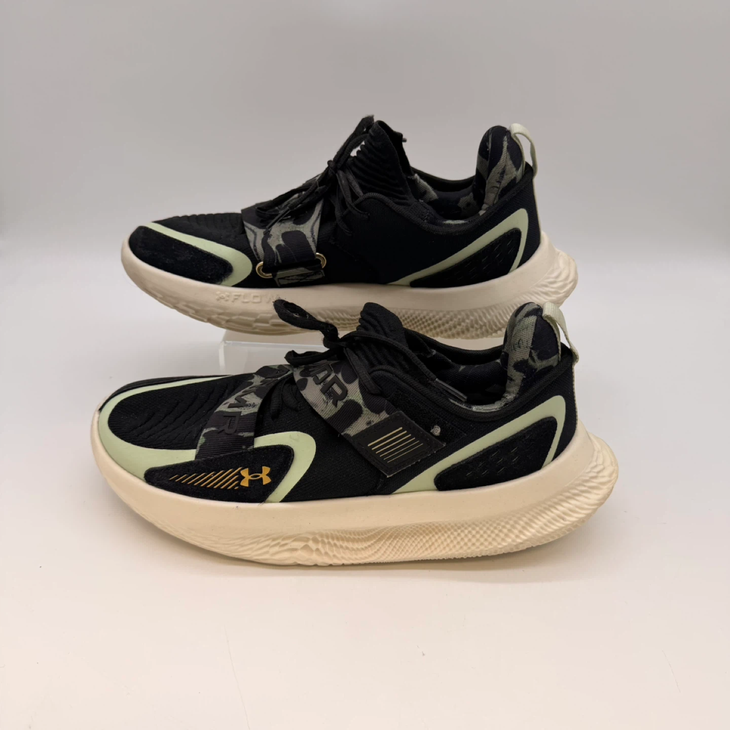 Under Armour Flow Running Shoes Men Size 11 Black Camo Sneakers - photo 2