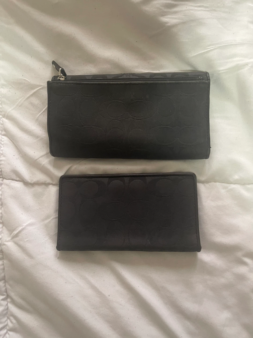 Coach Black Signature Monogram Wallet Set - photo 2