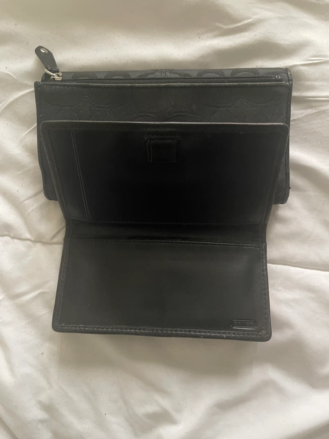 Coach Black Signature Monogram Wallet Set - photo 3