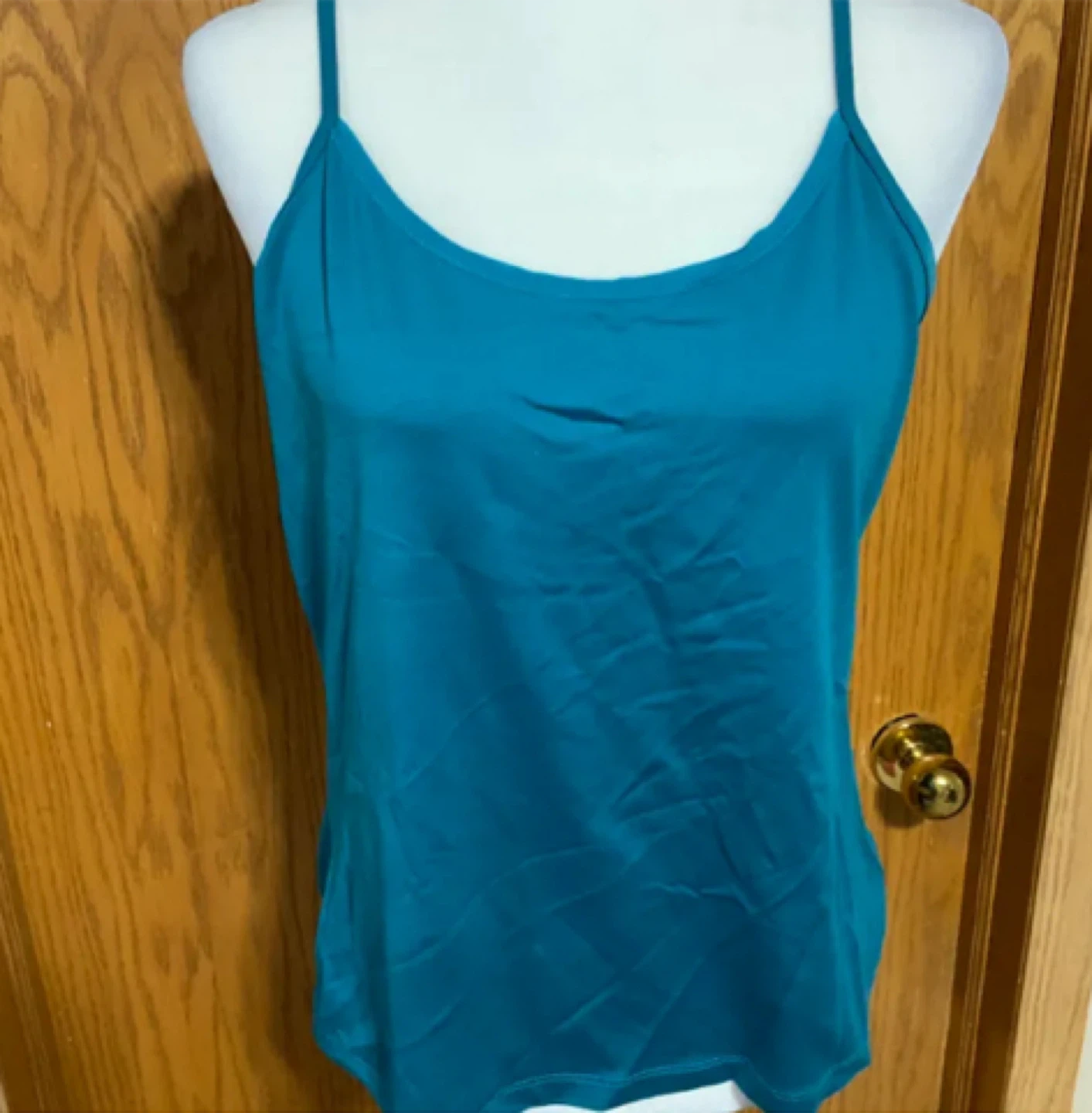 Teal tank top Y2K
