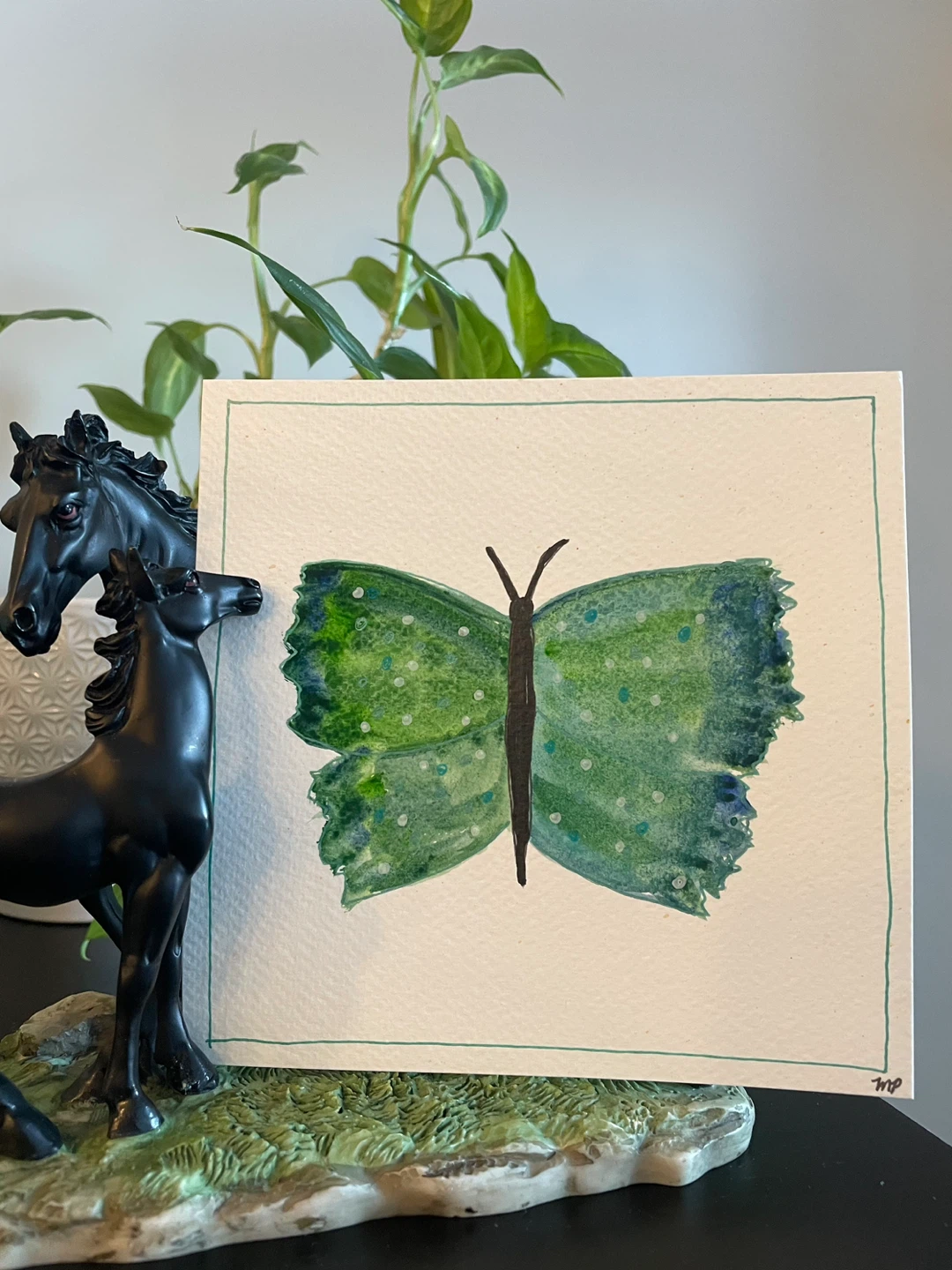 Set of 5 Watercolour Butterfly Paintings - photo 3