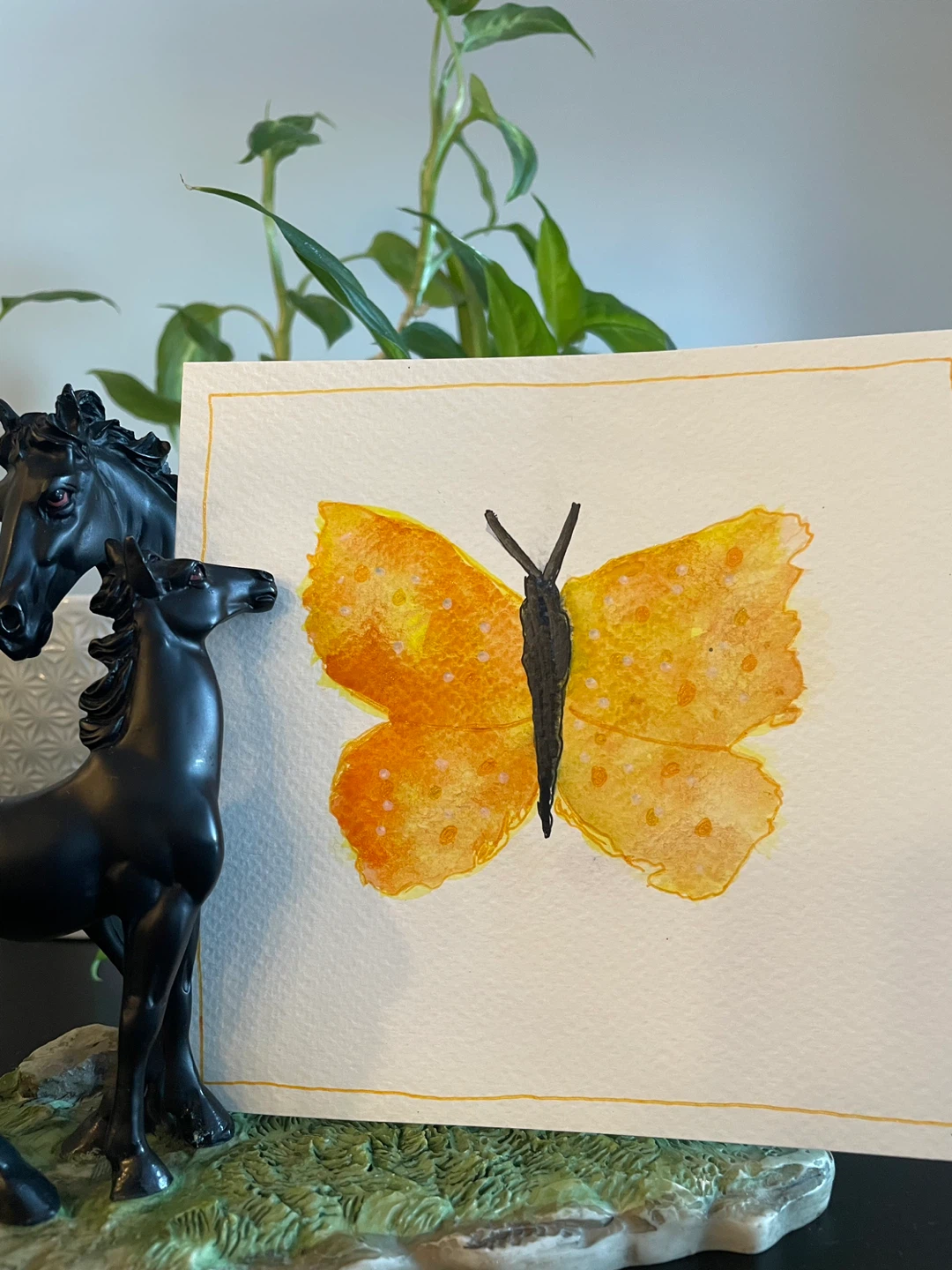 Set of 5 Watercolour Butterfly Paintings - photo 2