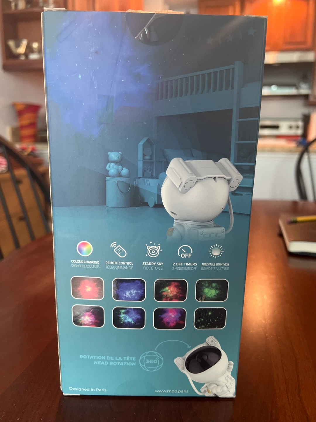 MOB Galaxy Light Nebula Projector Lamp Astronaut - photo 2