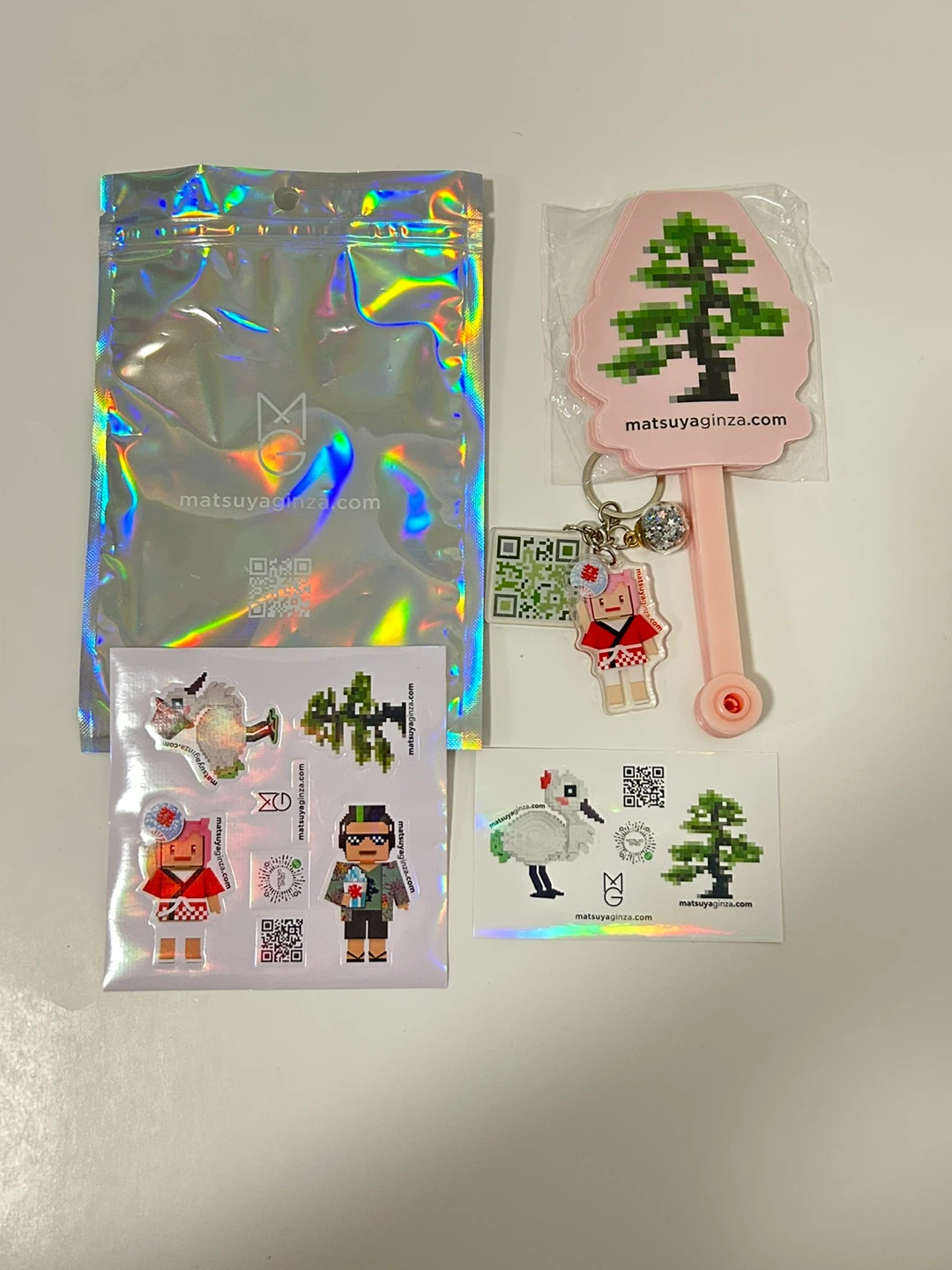 New Souvineer from Japan Matsuya Ginza.com Fan Keychain🏆