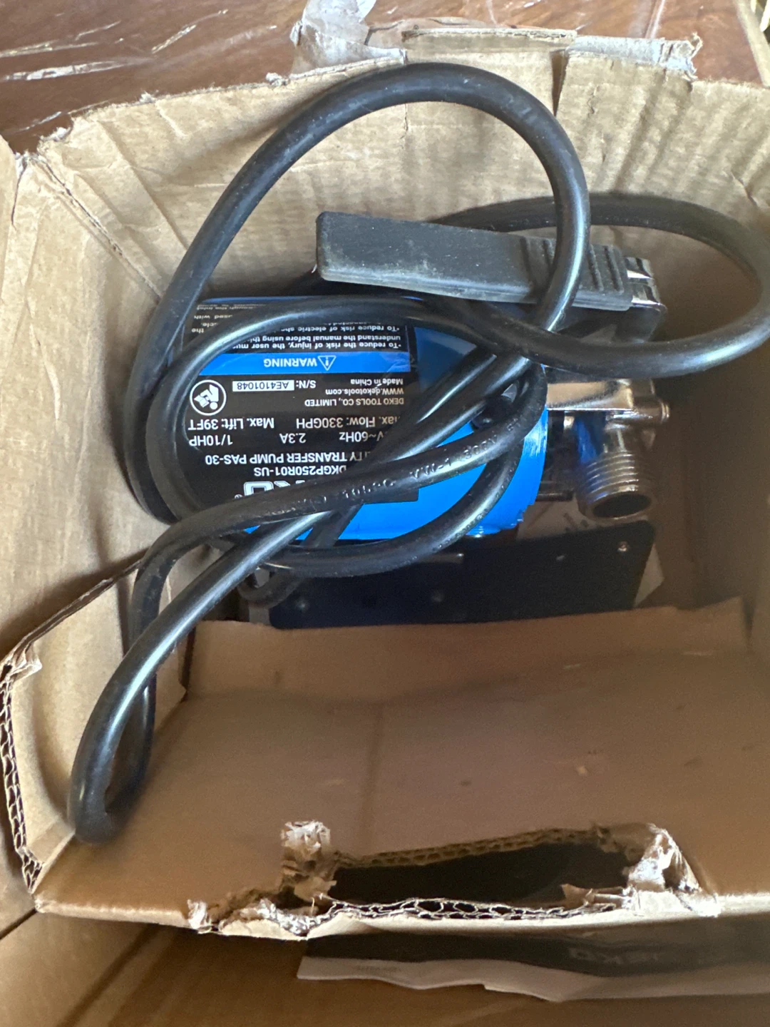 DEKO DKGP250R01-US Utility Transfer Pump - photo 2