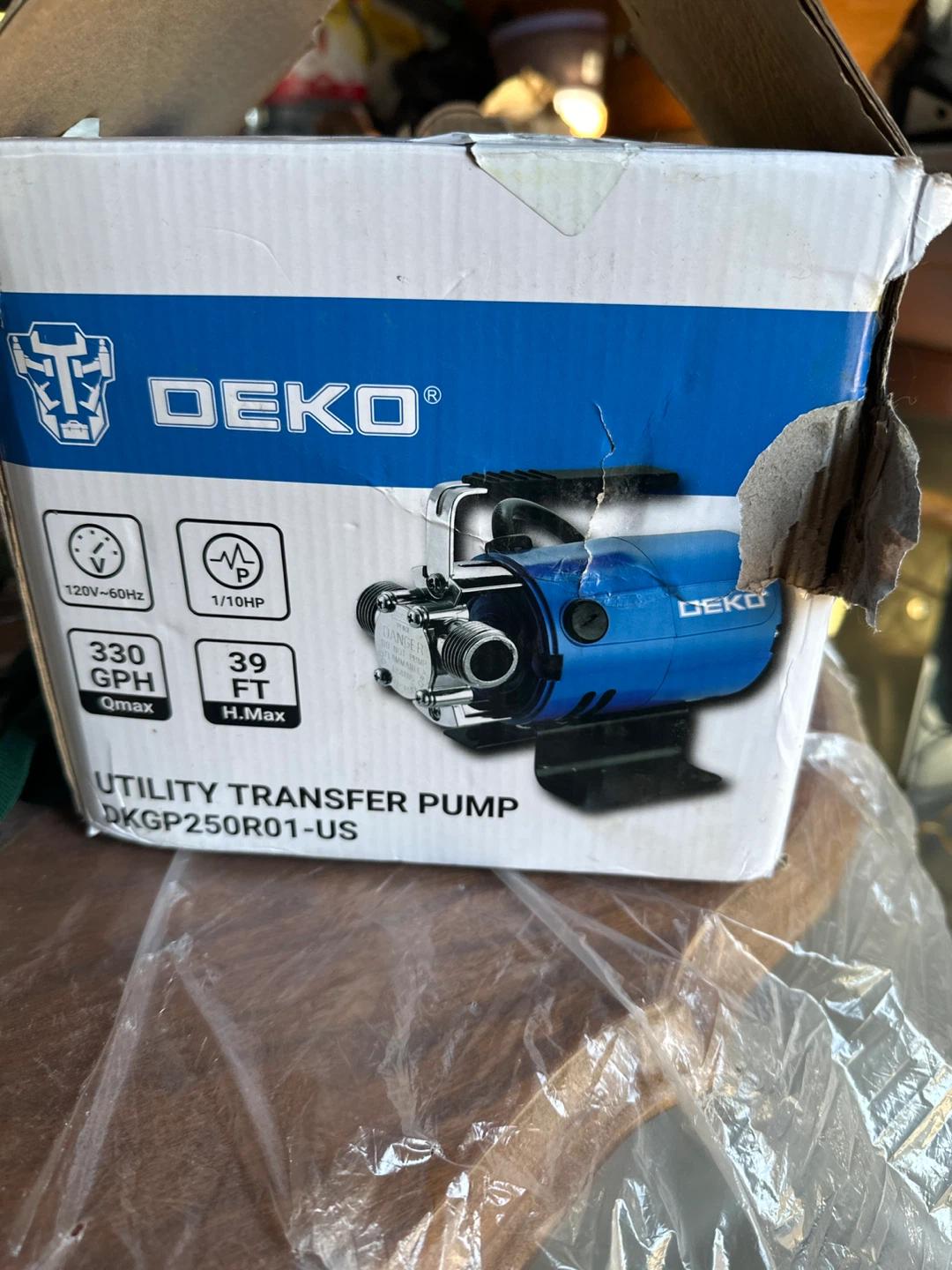 DEKO DKGP250R01-US Utility Transfer Pump