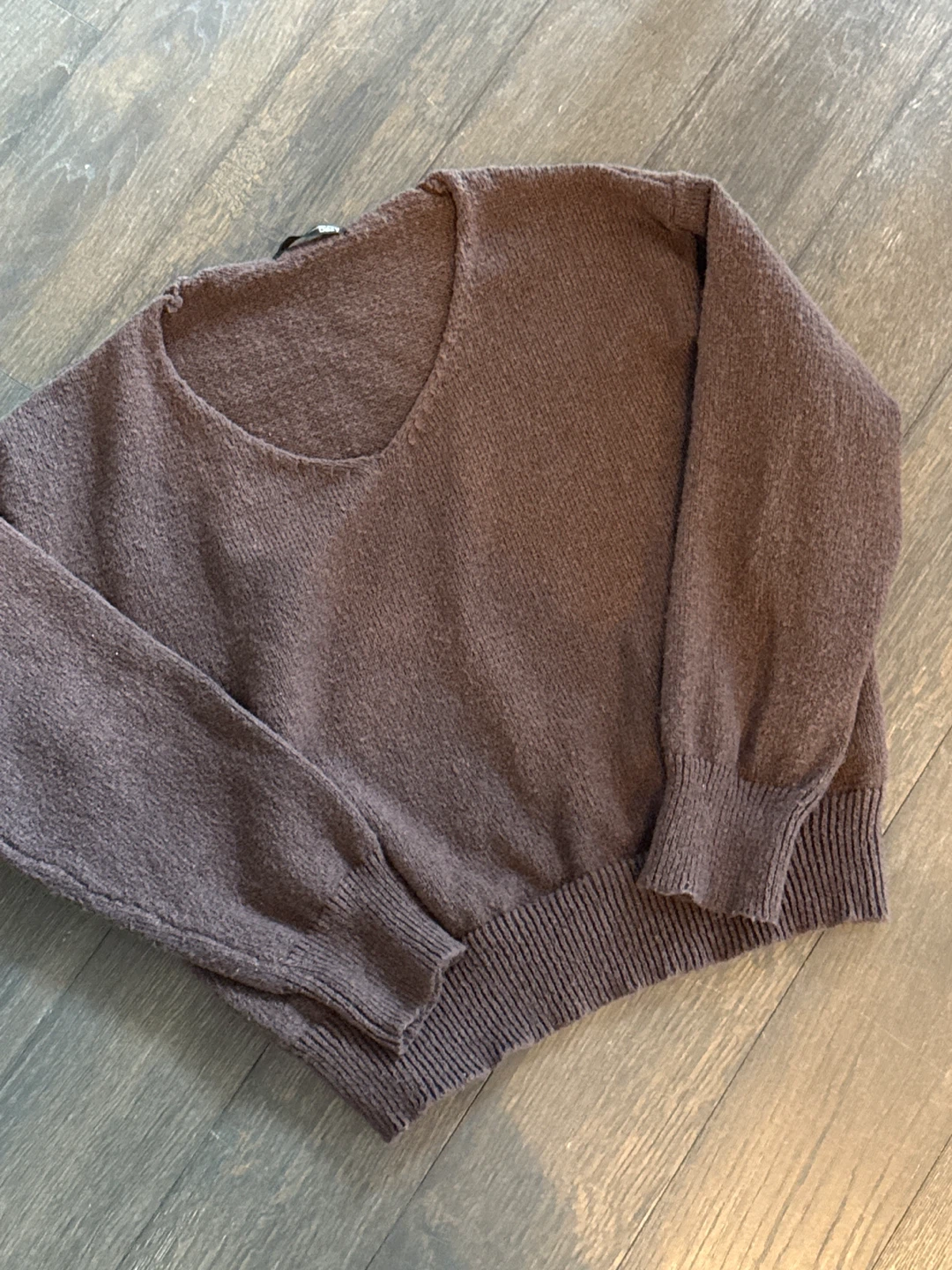 Brown V-Neck Sweater