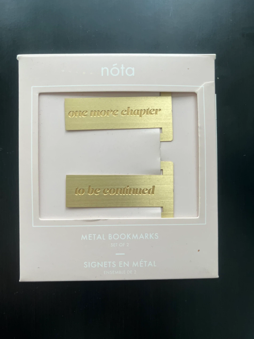 [NEW] Indigo Nota Metal Bookmarks (Set of 2)