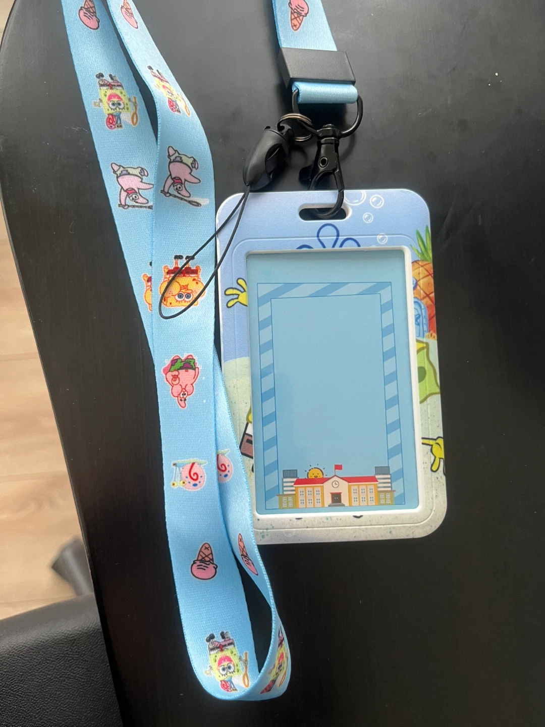 [NEW] SpongeBob Photo ID Card Holder Lanyard - photo 2
