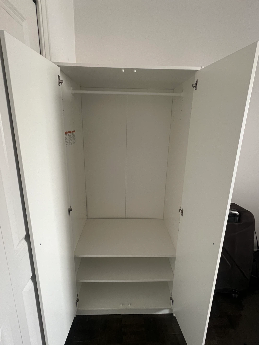 White Double Door Wardrobe - photo 2