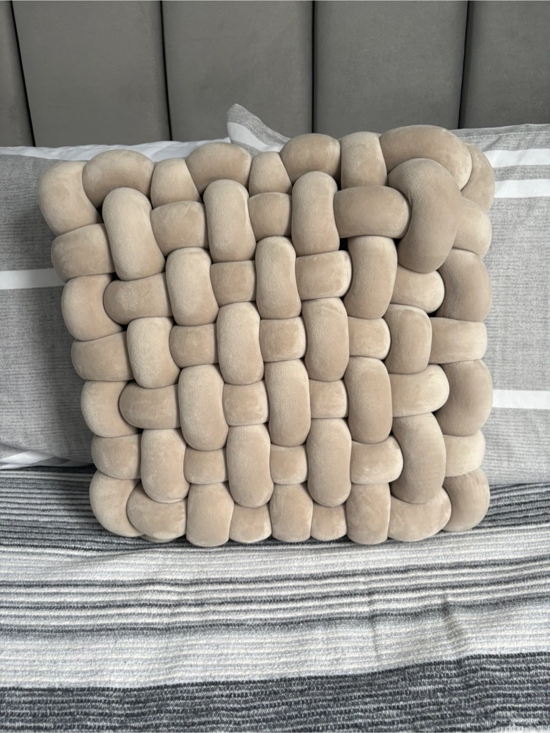 Woven Plush Accent Pillow