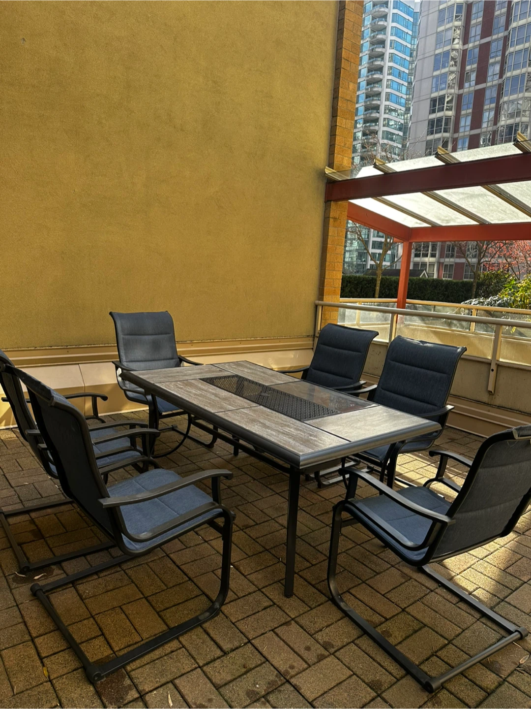 Outdoor Dining Set with 6 Chairs
