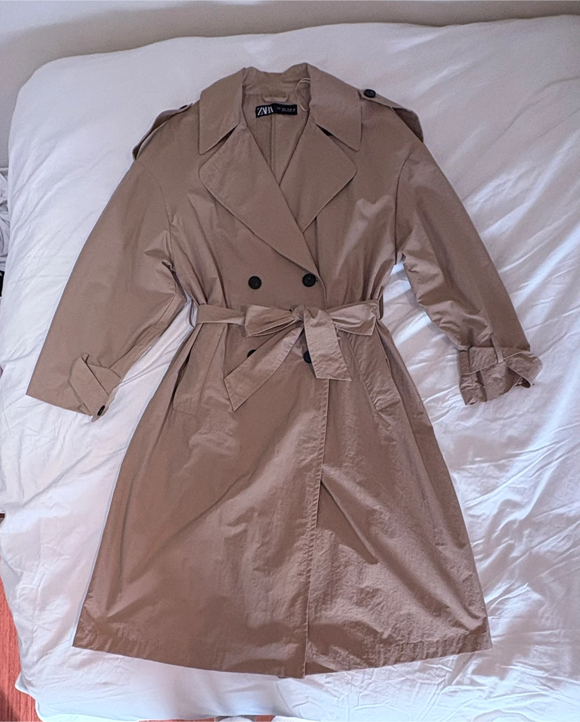 ZARA Women's Beige Trench Coat