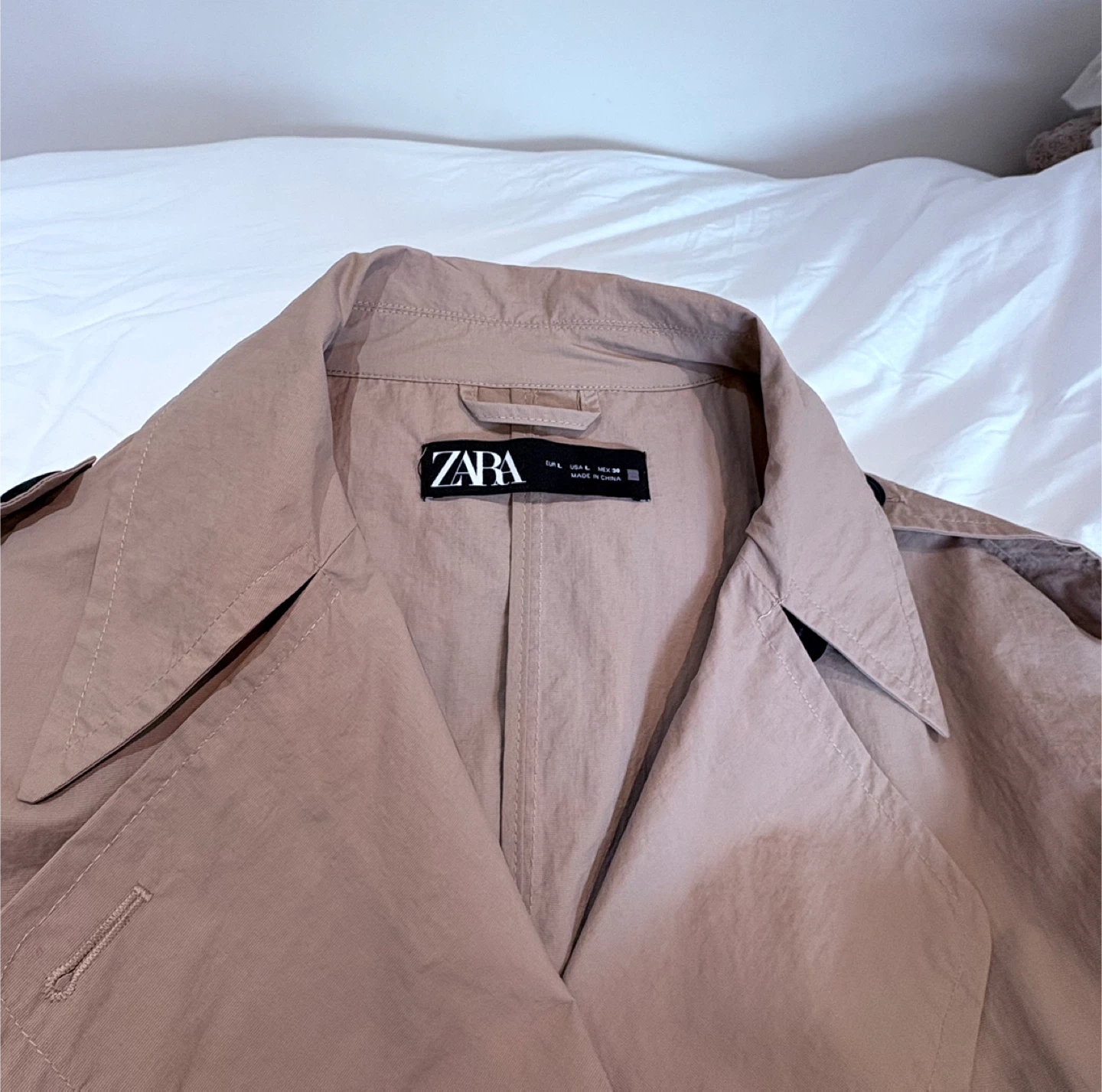 ZARA Women's Beige Trench Coat - photo 2