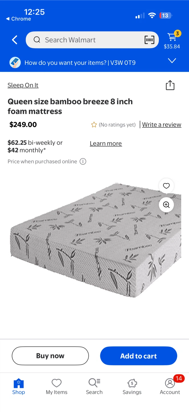 Queen Size Bamboo Breeze 8-inch Foam Mattress