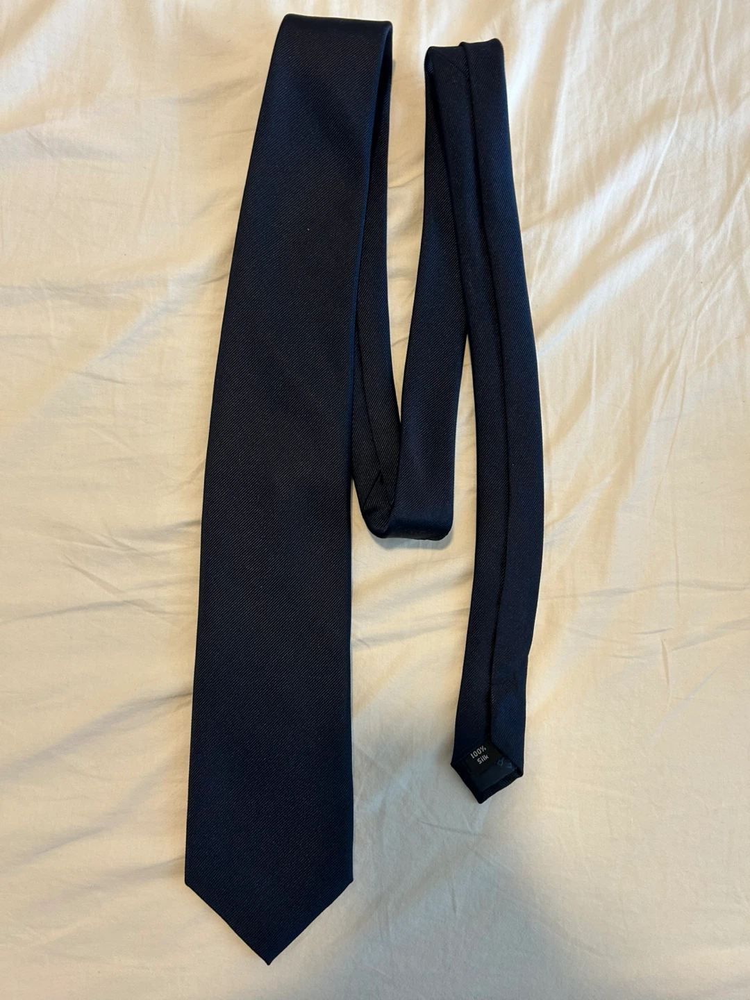 Savile Row Navy Tie 100% Silk