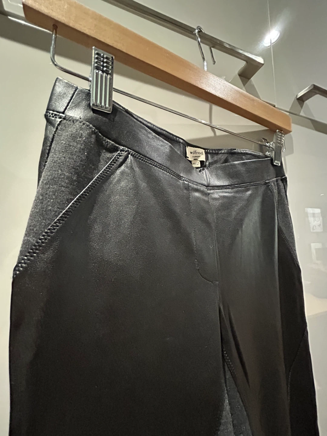 Wilfred Faux Leather & Jersey leggings - photo 2