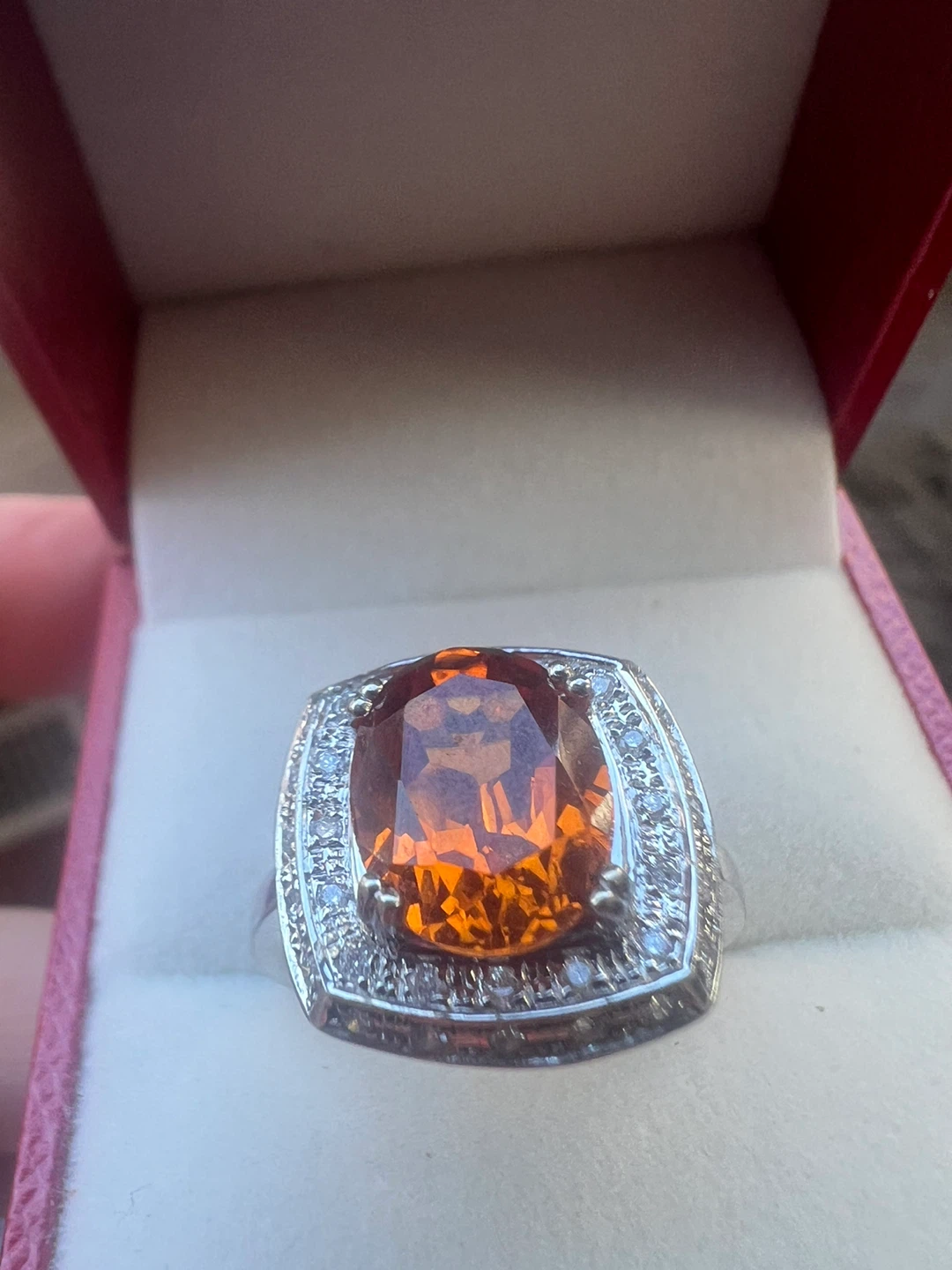 14 k citrine and diamonds ring w/appraisal - photo 2