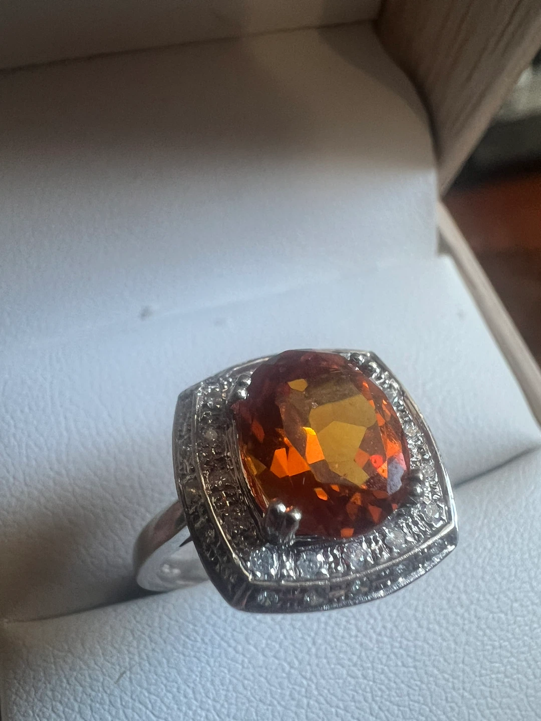 14 k citrine and diamonds ring w/appraisal - photo 5