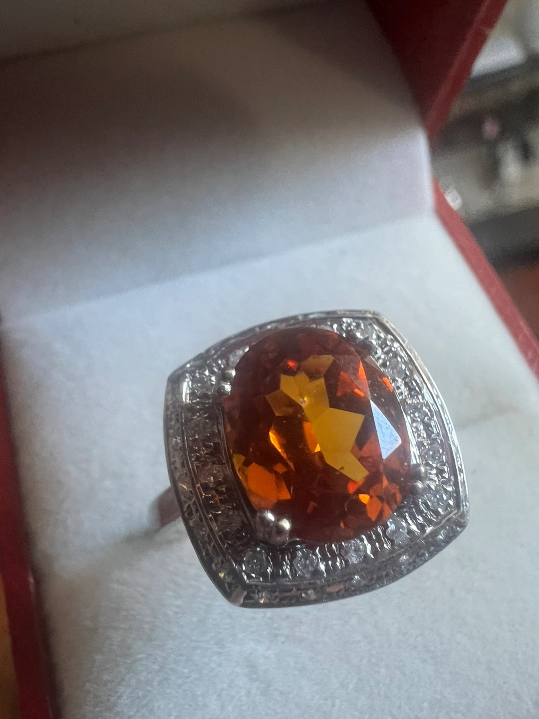 14 k citrine and diamonds ring w/appraisal - photo 3