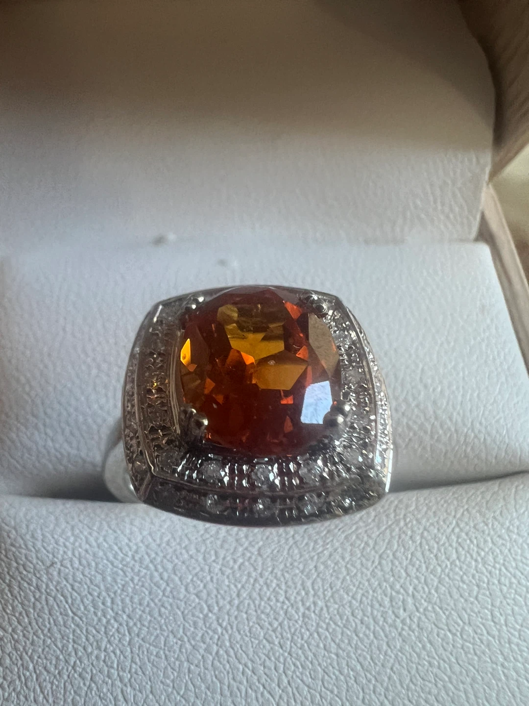 14 k citrine and diamonds ring w/appraisal - photo 4