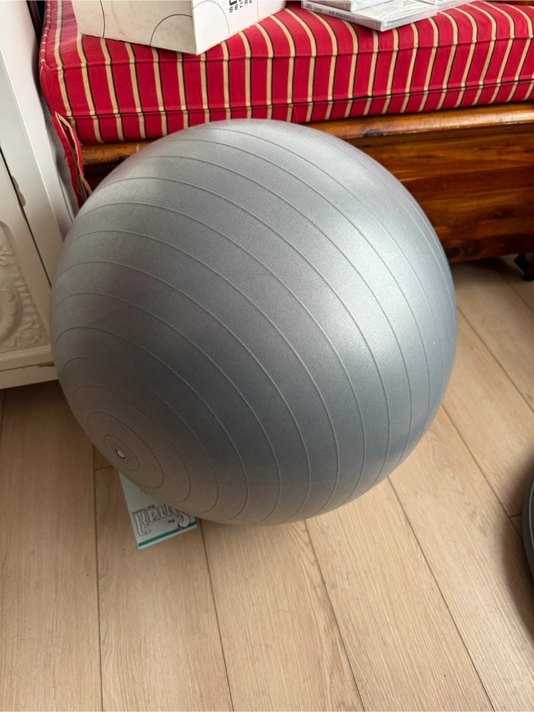 Exercise ball with bands & videos