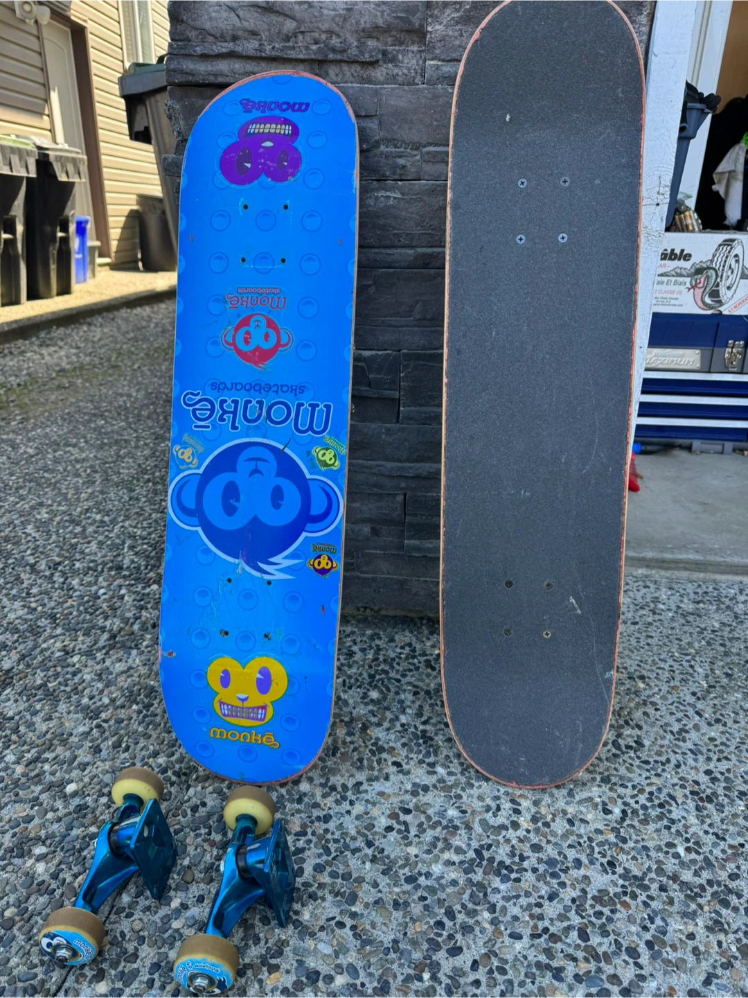 2 -Monkē Skateboards Complete Skateboards (2) & Trucks - photo 2